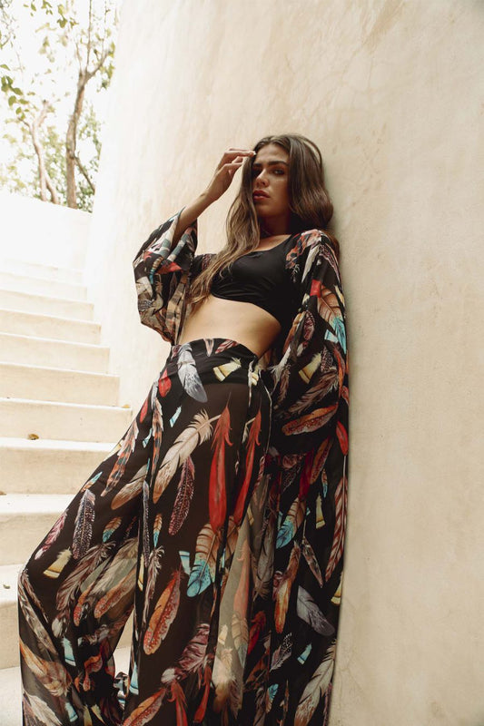 Black Feather Plaj Pantolonu