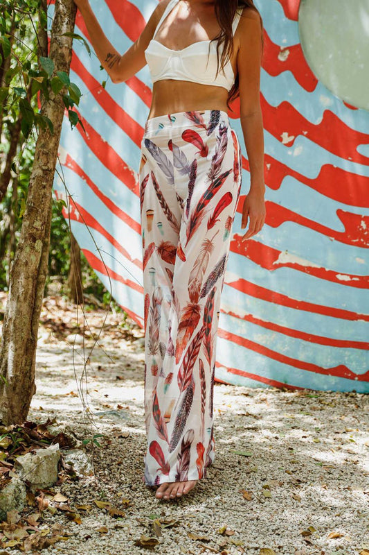 White Feather Pantolon
