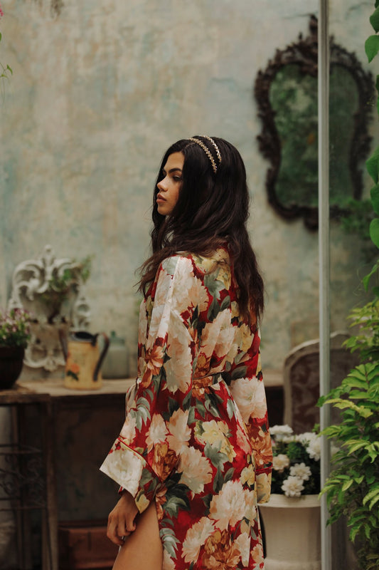 Jardin Secret Uzun Kimono Sabahlık