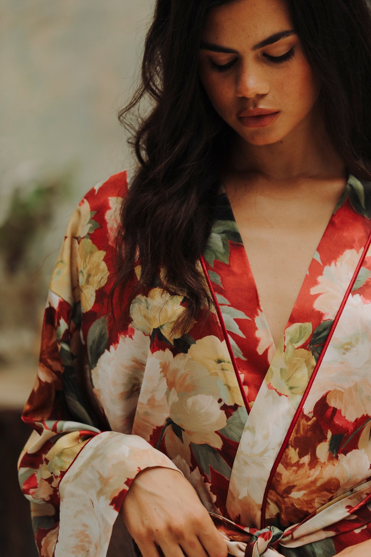 Jardin Secret Uzun Kimono Sabahlık