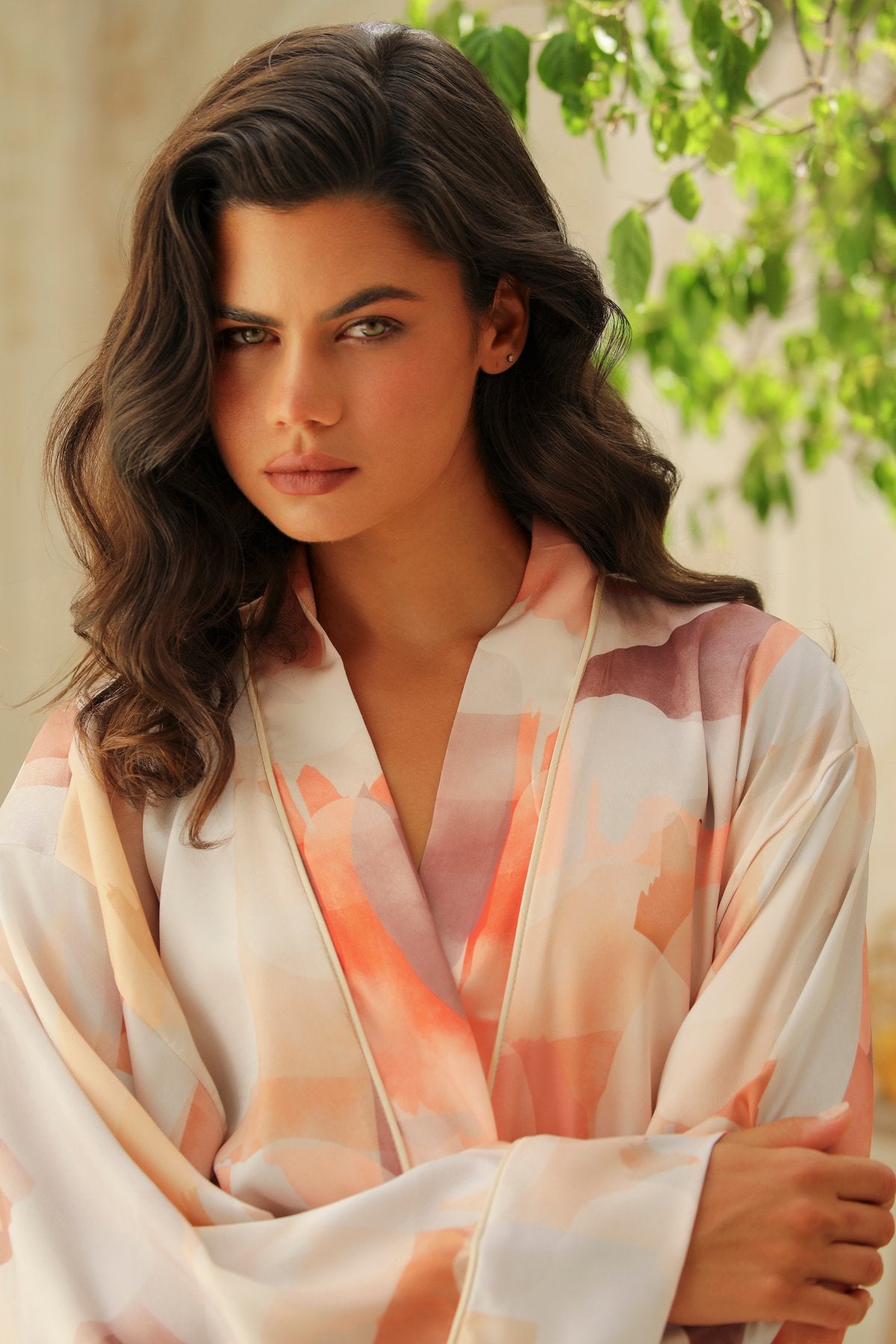 Lumiere Uzun Kimono Sabahlık