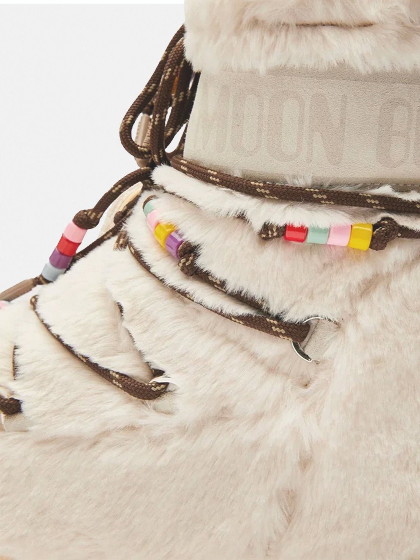 ICON CREAM LOW FAUX FUR BEADS