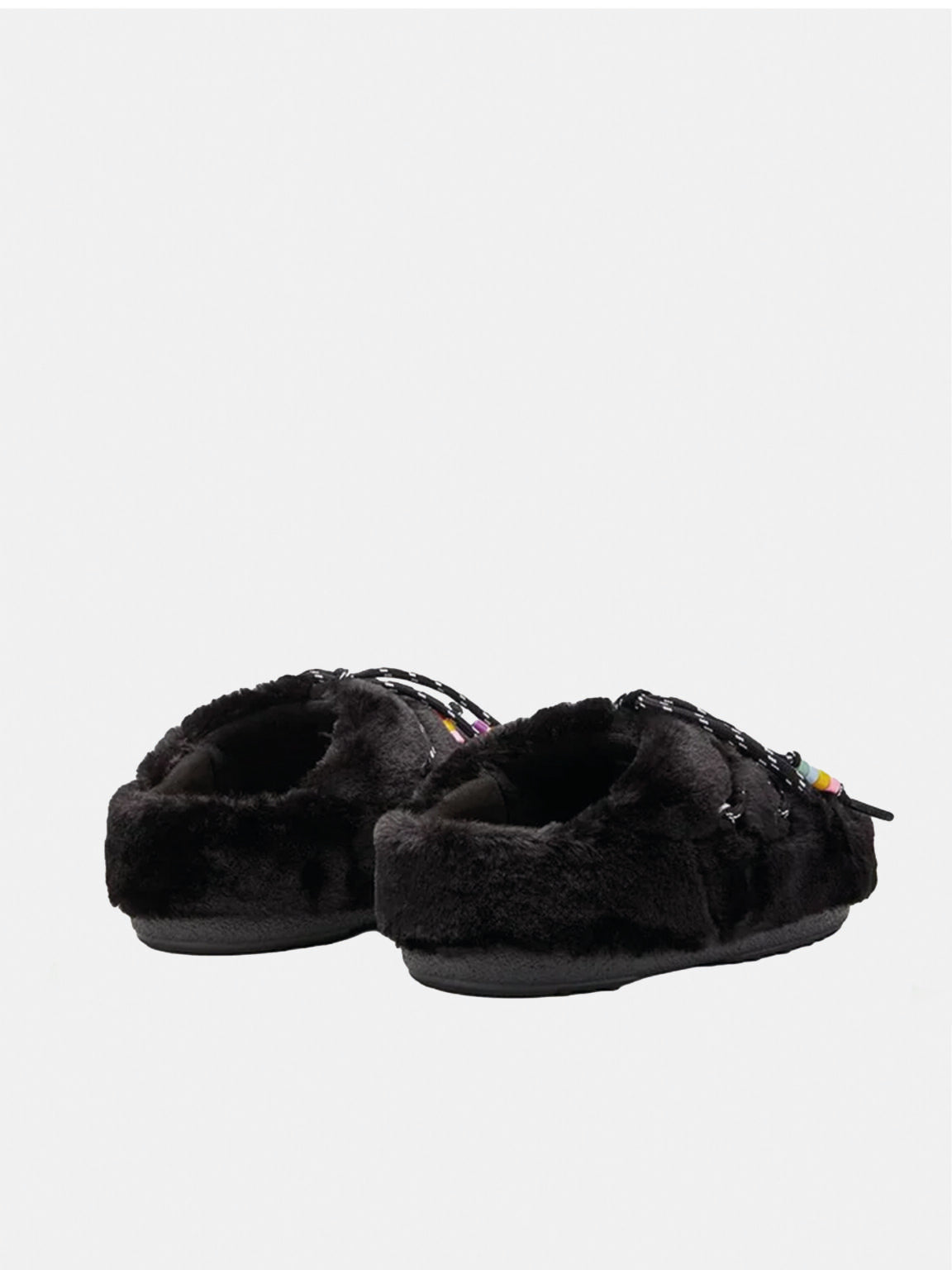 Mule Black Faux Fur Beads