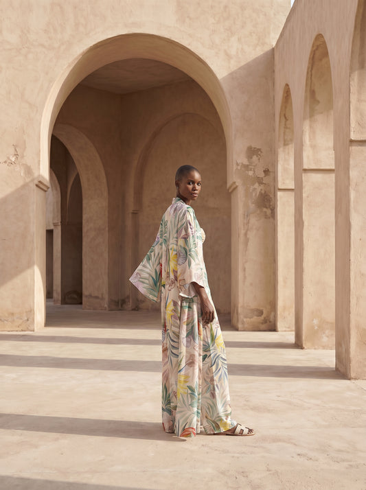 MARBELLA UZUN Kimono&PANTOLON TAKIM