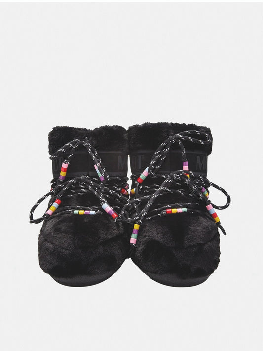 ICON BLACK LOW FAUX FUR BEADS