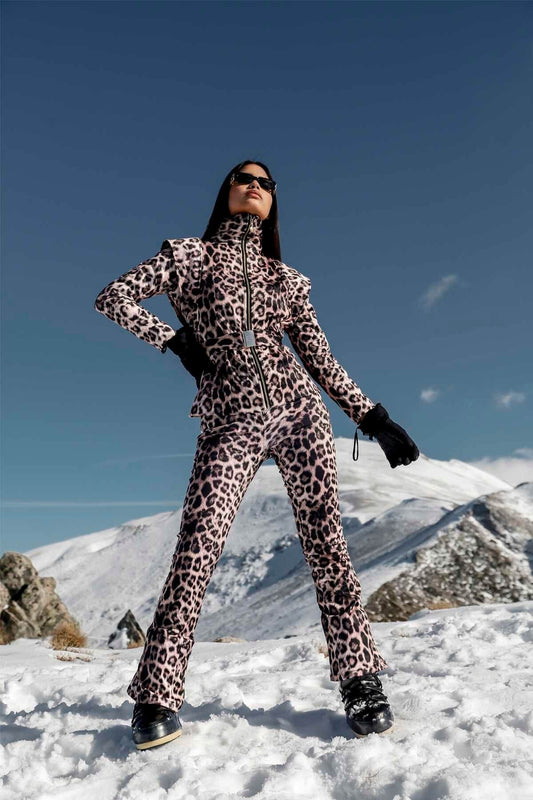 Leopardess Kayak Mont & Pantolon Takım