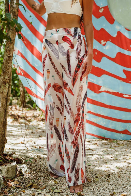 White Feather Pantolon