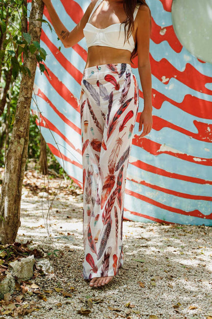 White Feather Pantolon