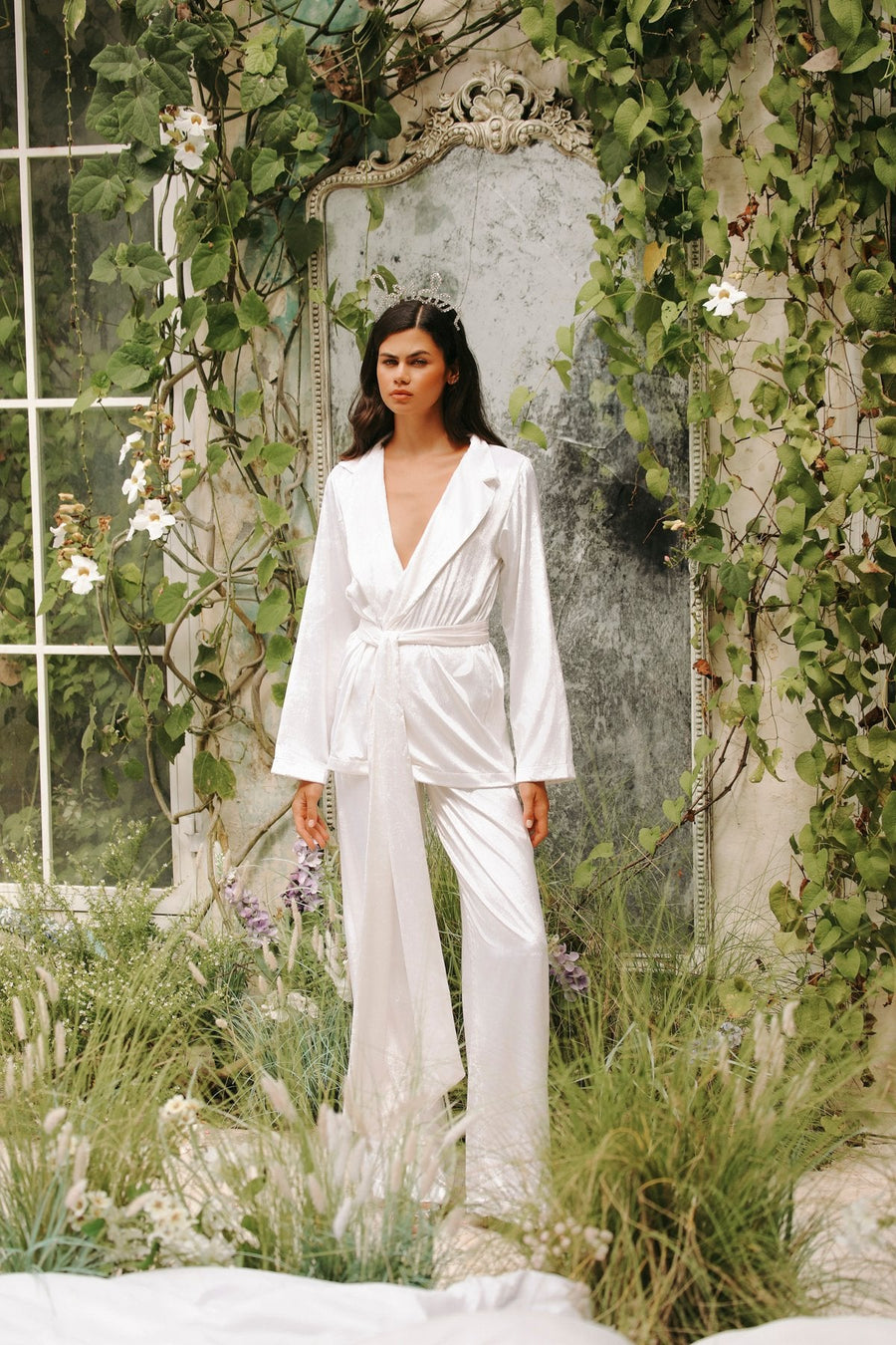 Velours Blanche Pantolon