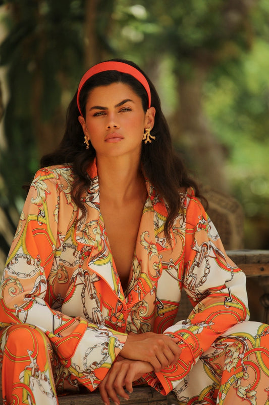 Aurelie Orange Kruvaze Üst