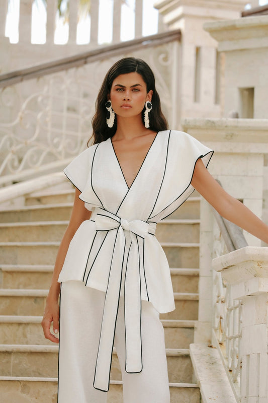 Aulia Blanc Pantolon Takım