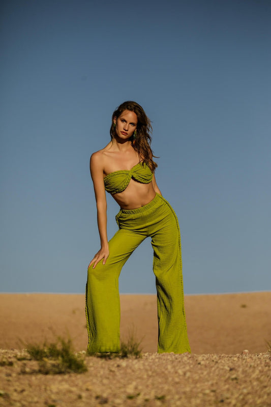 Helen Yeşil Büstiyer Takım