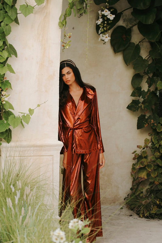 Velours Cuıvre Pantolon