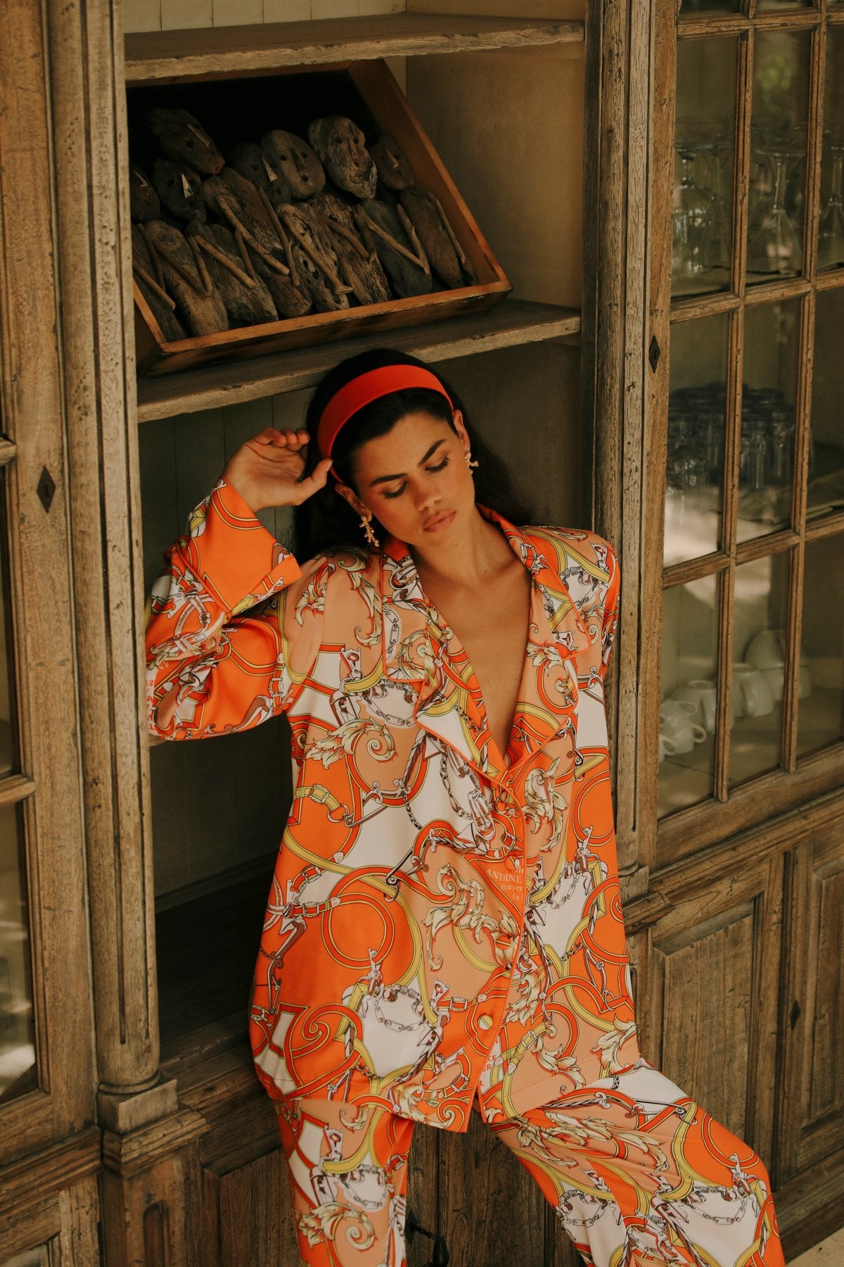 Aurelie Orange Kruvaze Üst