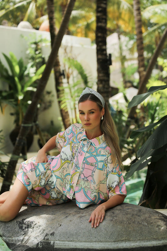 Aurelie Rose Crop Üst