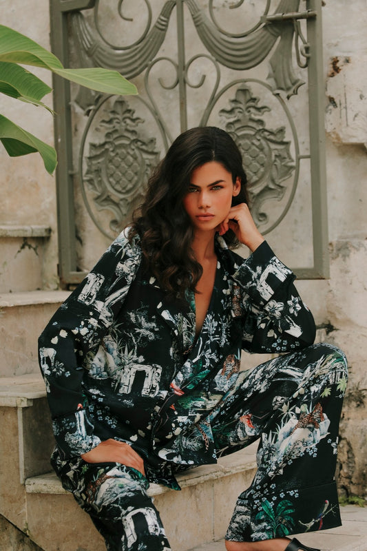 Lionne Noir Kruvaze Üst