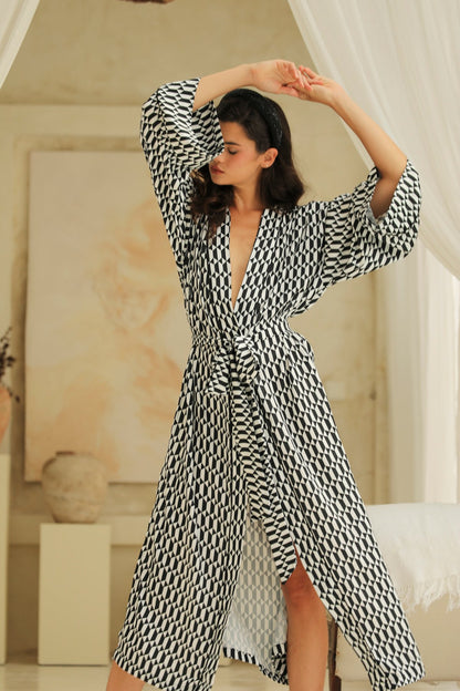 Enigra Uzun Kimono Sabahlık