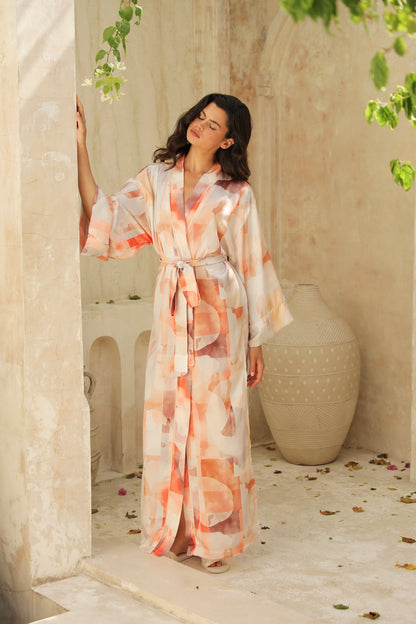 Lumiere Uzun Kimono Sabahlık
