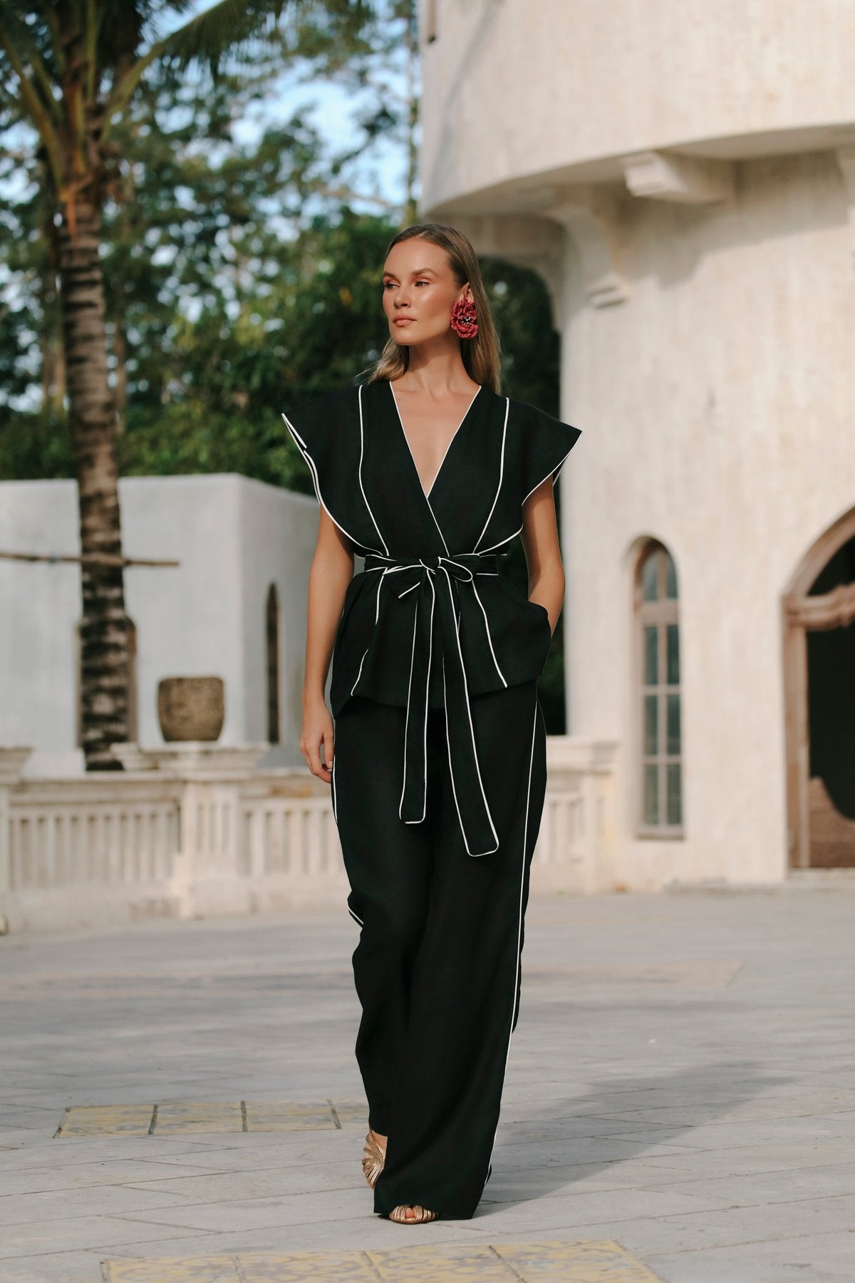 Aulia Noir Pantolon Takım