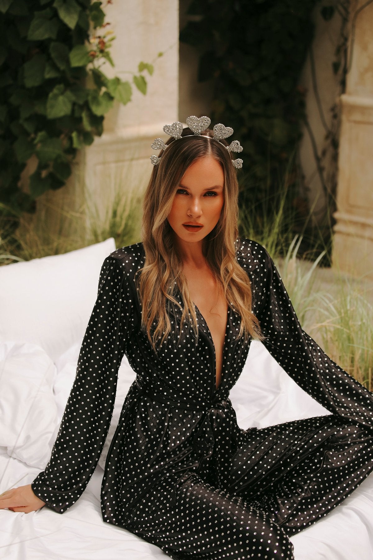 L'aura Taşlı Pantolon Takım