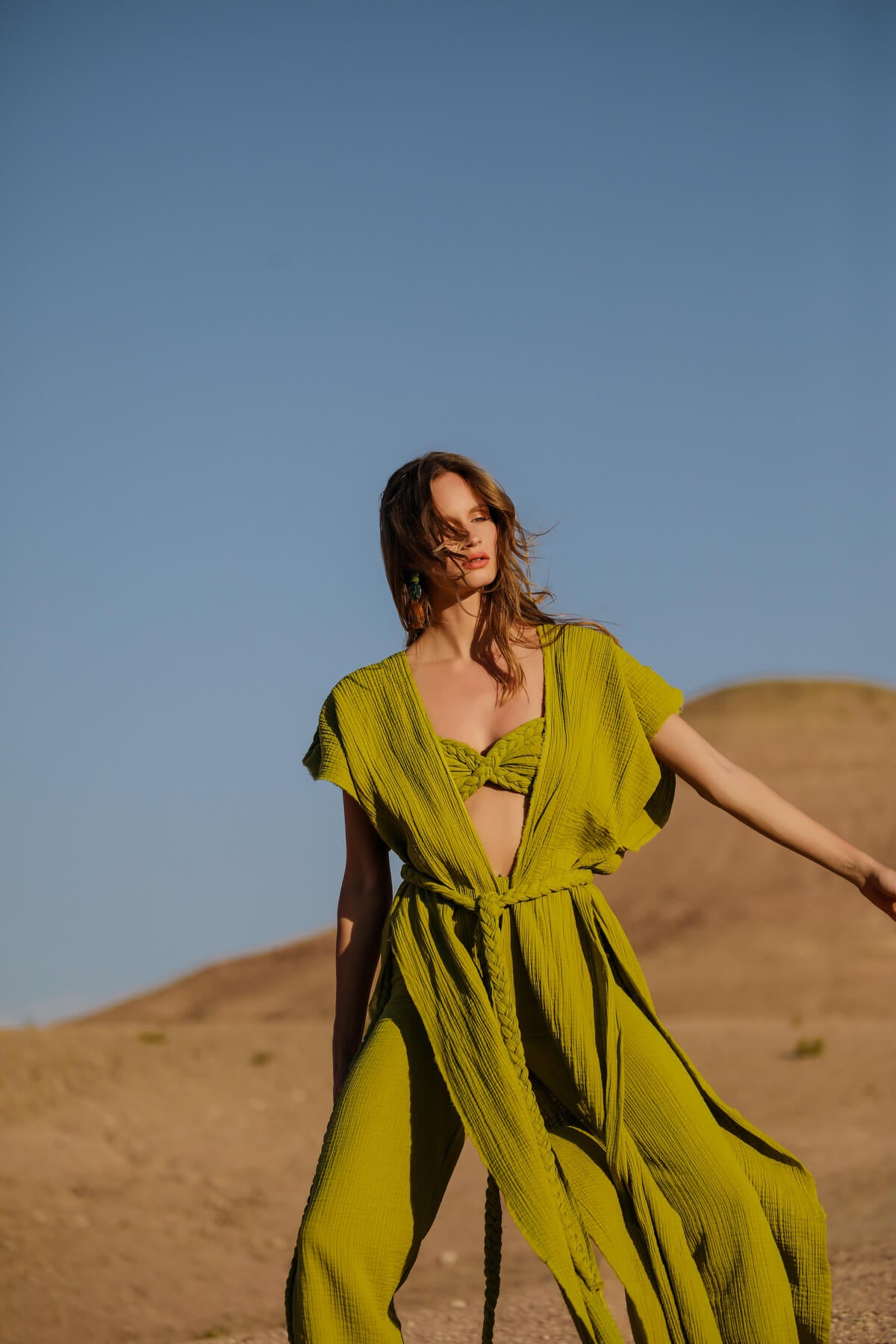 Helen Yeşil Kimono