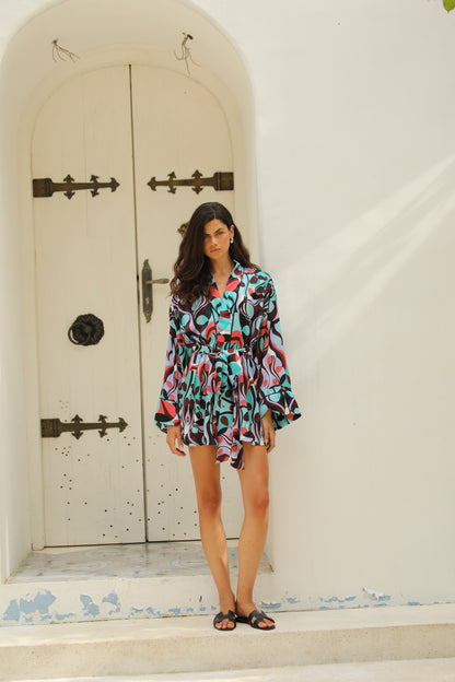 Vivienne Kısa Kimono Sabahlık