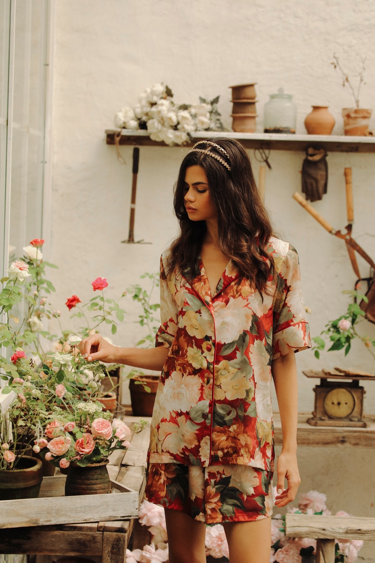 Jardin Secret Kısa Kollu Gömlek Üst