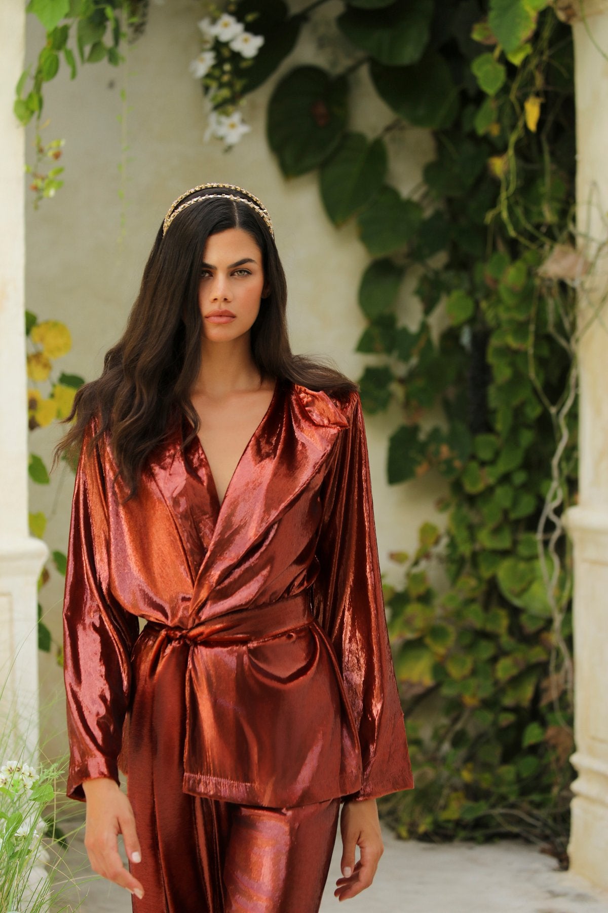 Velours Cuıvre Pantolon Takım