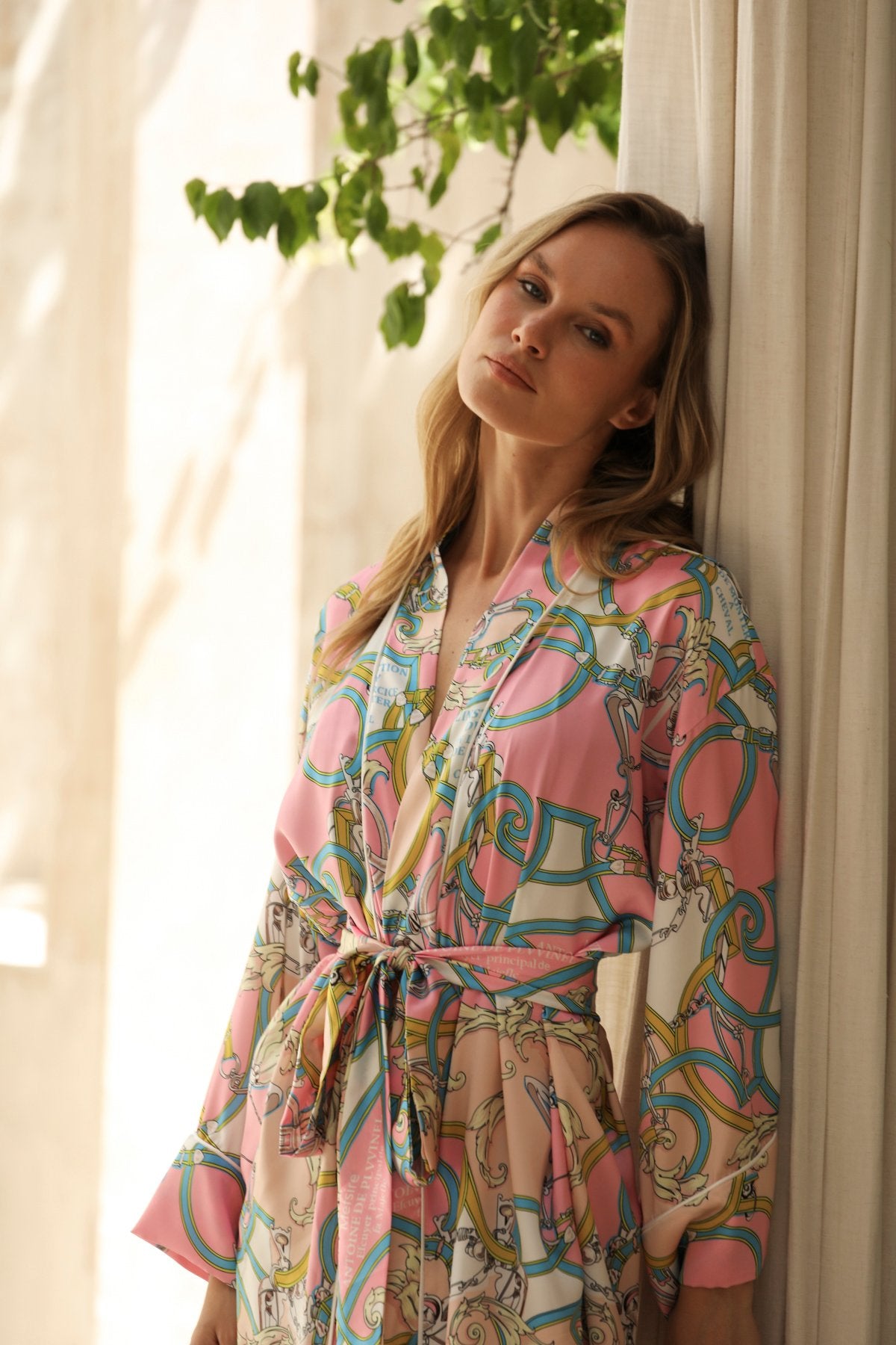 Aurelie Rose Kısa Kimono Sabahlık