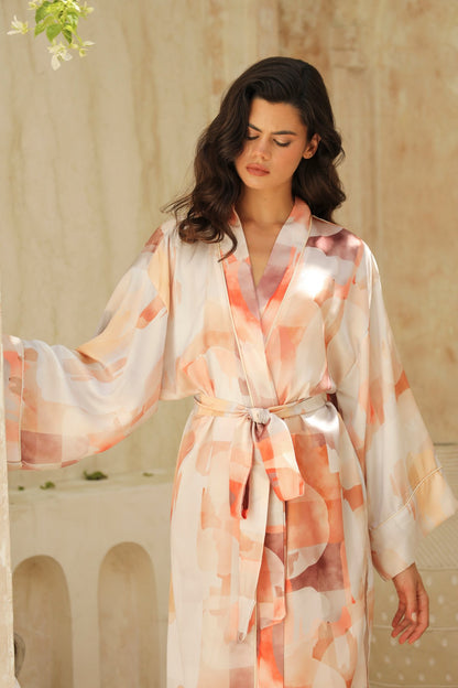 Lumiere Uzun Kimono Sabahlık