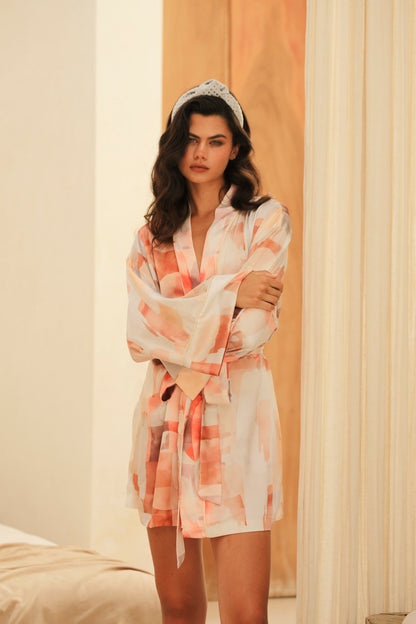 Lumiere Kısa Kimono Sabahlık