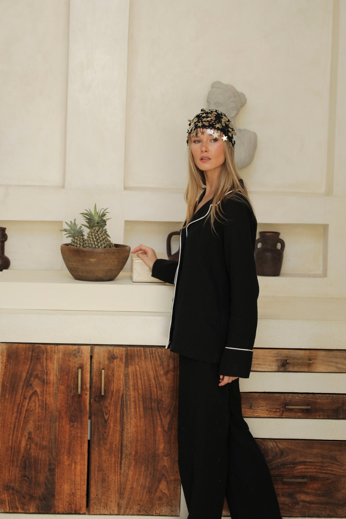 Helen Noir Pantolon Takım