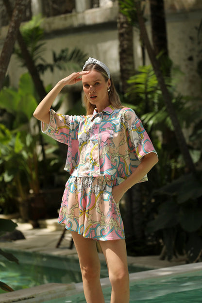 Aurelie Rose Şort Takım
