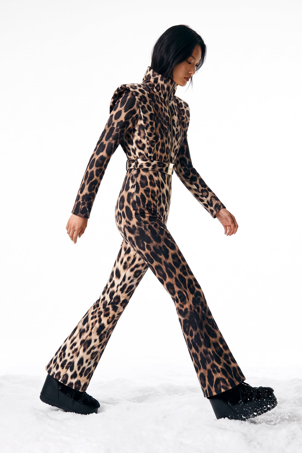 Leopardess Kayak Tulumu - Boot Cut
