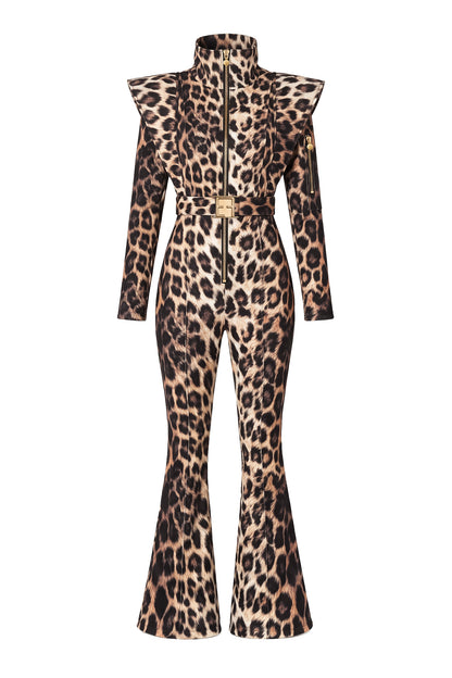 Leopardess Kayak Tulumu - Boot Cut