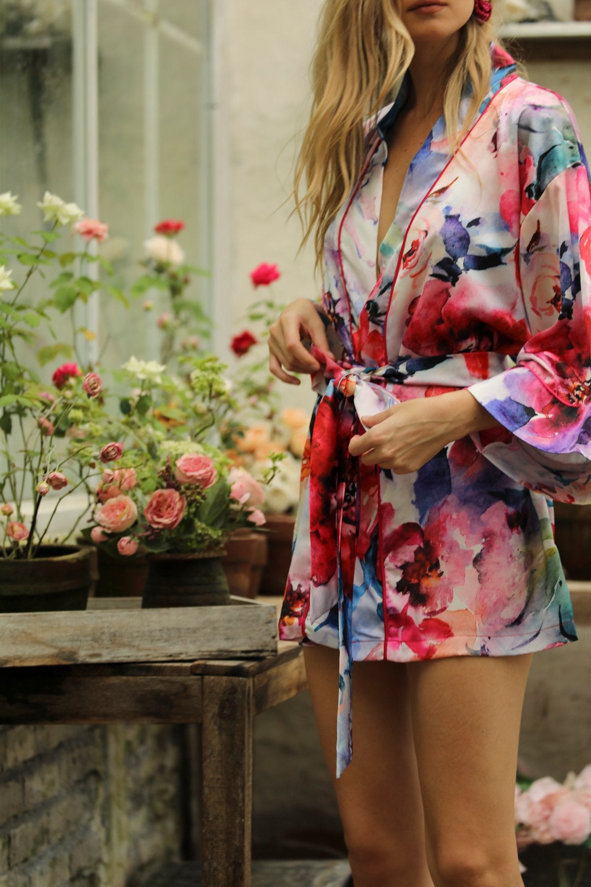 Rosalie Kısa Kimono Sabahlık