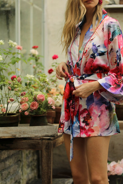 Rosalie Kısa Kimono Sabahlık