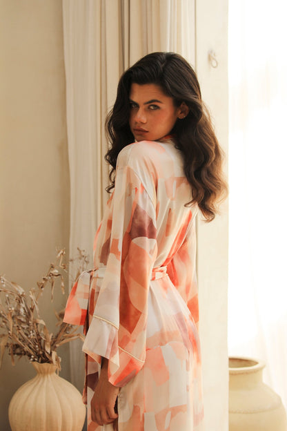 Lumiere Uzun Kimono Sabahlık
