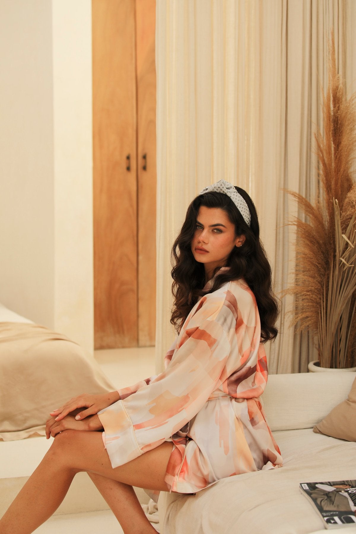 Lumiere Kısa Kimono Sabahlık