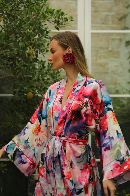 Rosalie Uzun Kimono Sabahlık
