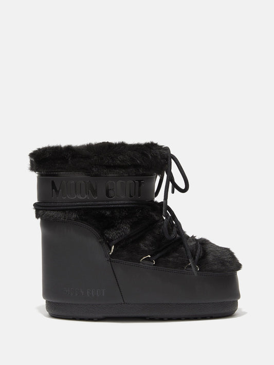 ICON LOW BLACK FAUX FUR