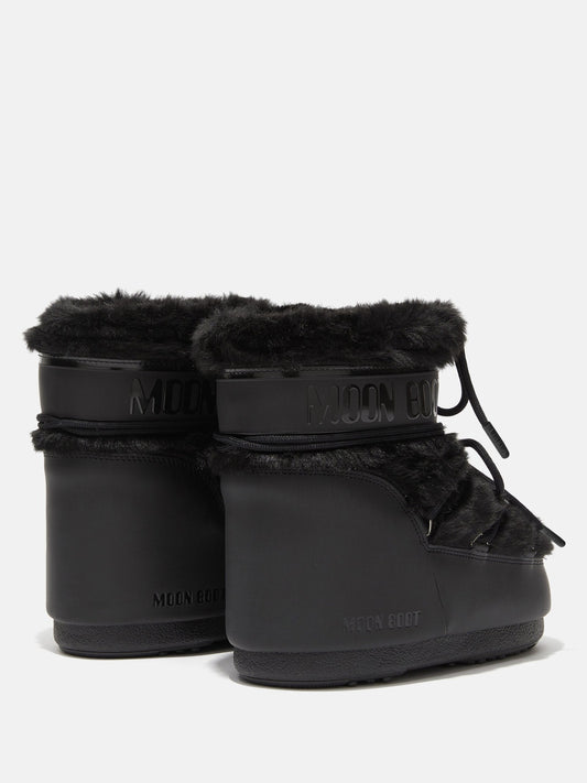 ICON LOW BLACK FAUX FUR