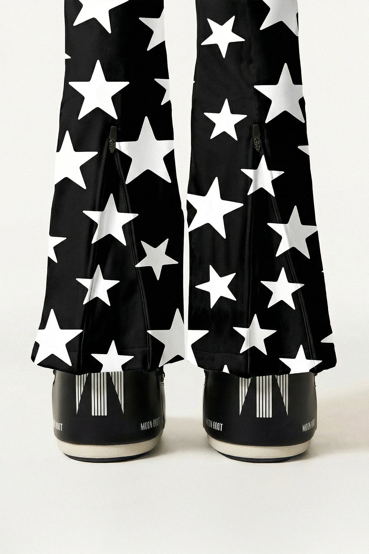 Les Deux Alpes-Noir Kayak Tulumu - Boot Cut