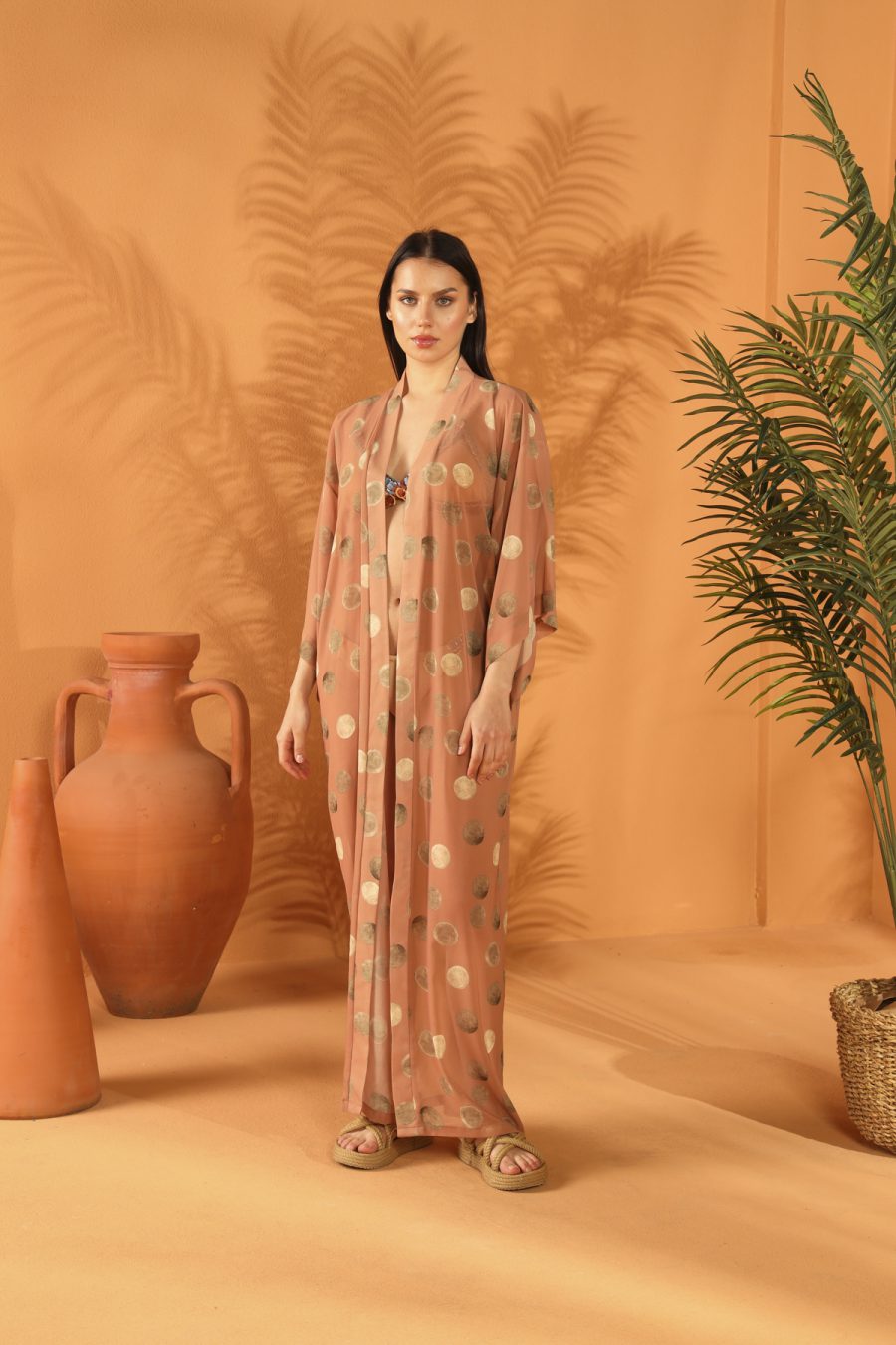 Sunset Uzun Kimono