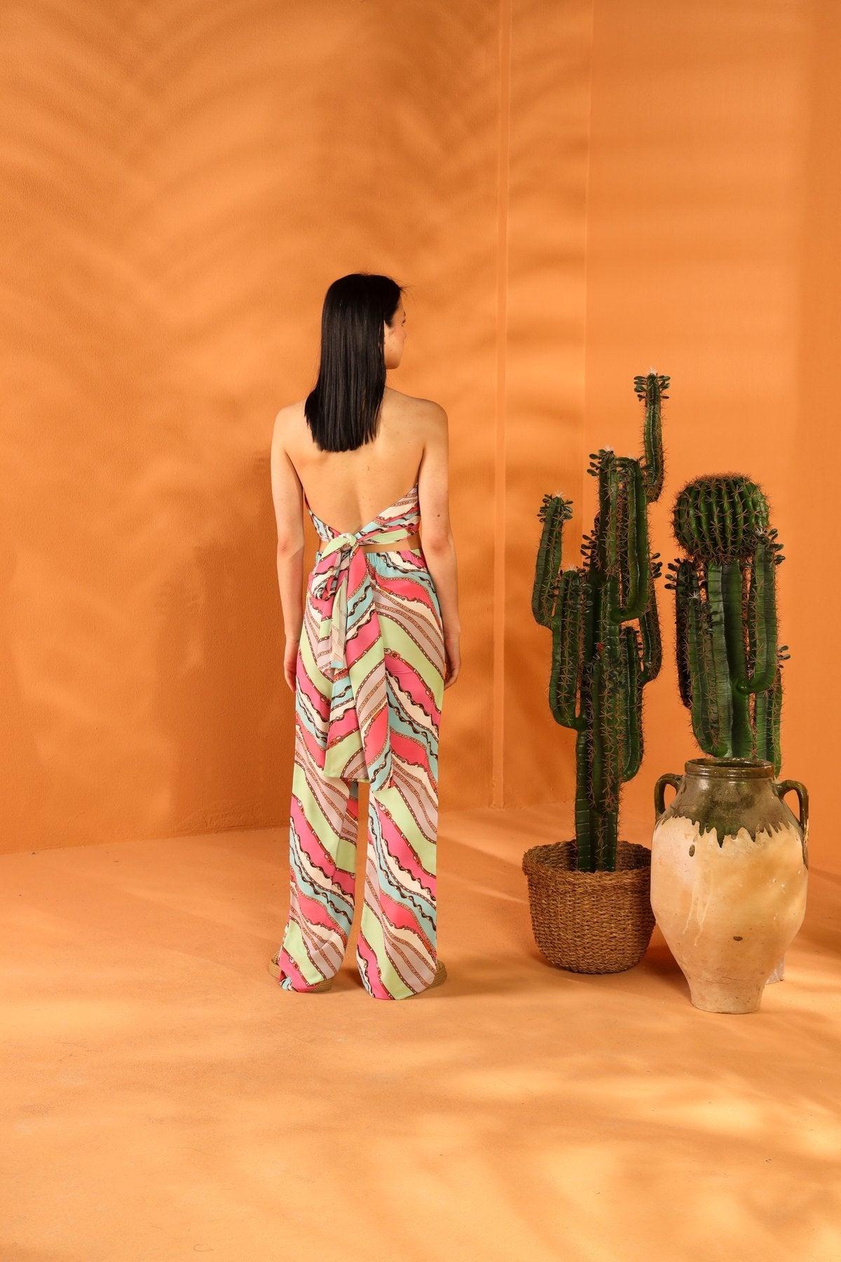 PINKY PROMISE ŞAL PANTOLON TAKIM