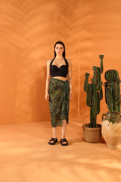 BLACK BOTANICAL PAREO ETEK