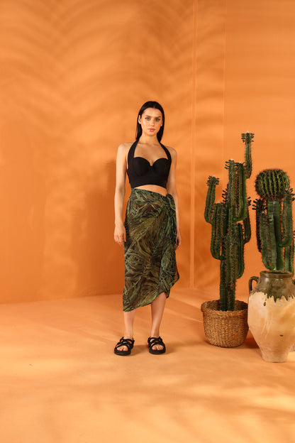 BLACK BOTANICAL PAREO ETEK