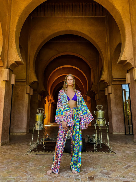 Ethnic Kısa Kimono