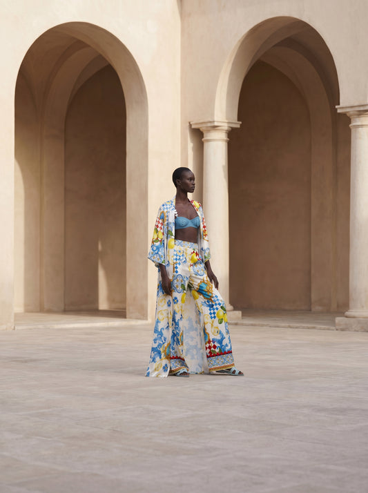 CAPRI UZUN Kimono&PANTOLON TAKIM