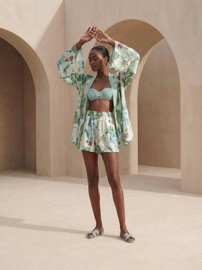 ST. TROPEZ KISA Kimono&ŞORT TAKIM